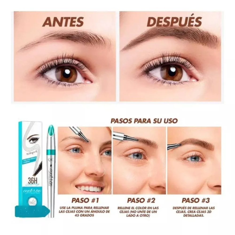 Lápiz de Cejas Efecto Microblading 3D® – A prueba de Agua ✨