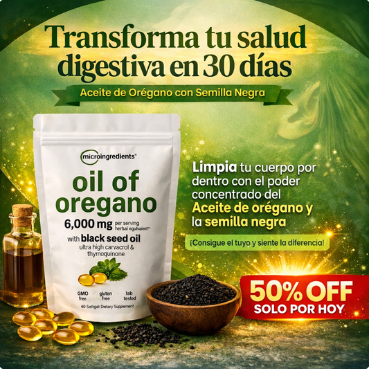 Aceite de orégano - Limpia tu cuerpo por dentro 🛡️🌱
