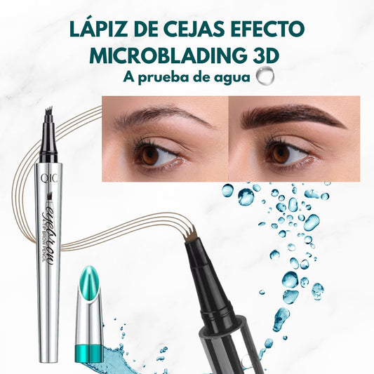 Lápiz de Cejas Efecto Microblading 3D® – A prueba de Agua ✨